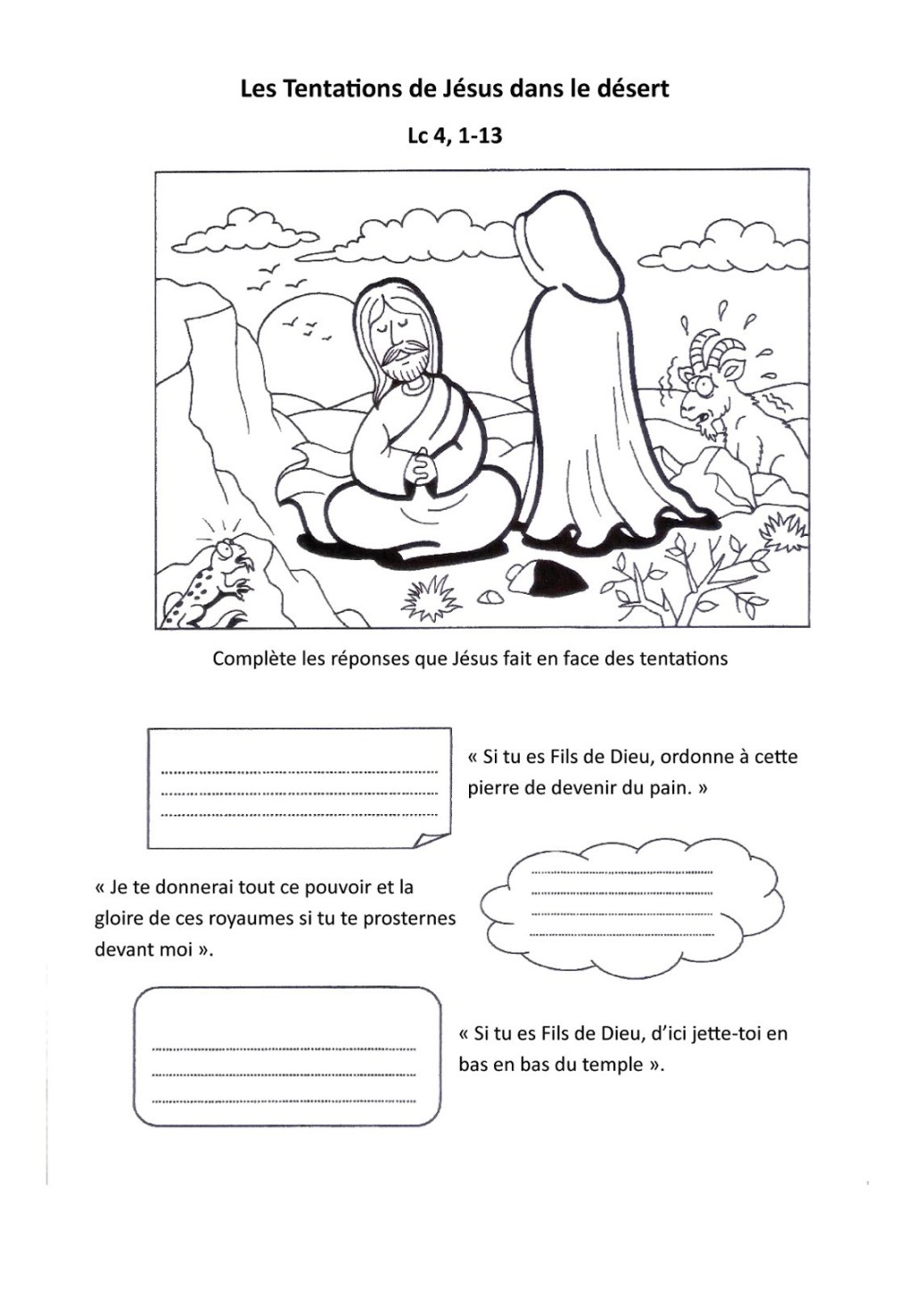 CATECHESE MISSIONNAIRE: SEMAINE 1 DU TEMPS DE CAREME&nbsp;2025